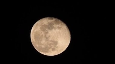   Tam süper ay gece gökyüzü