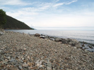 şaşırtıcı Baykal manzarası, Sibirya, Rusya