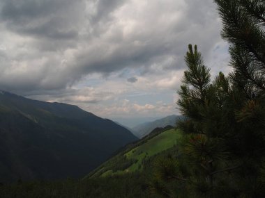 Altai dağlarının manzarası