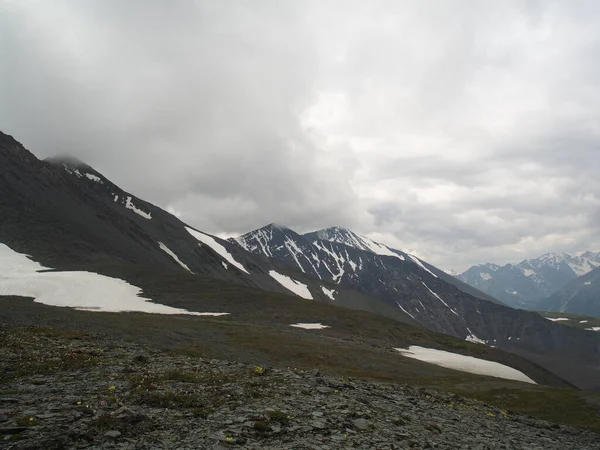 Landskapsutsikt Från Kara Tyurek Passet Altai Bergen — Stockfoto