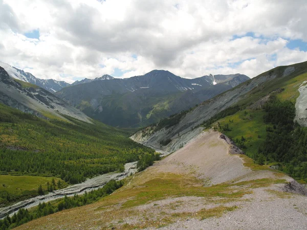 Landschap Yarlu Vallei Altai Gebergte — Stockfoto