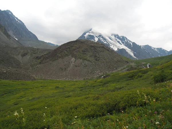 landscape of the valley of 7 lakes, Altai Mountains