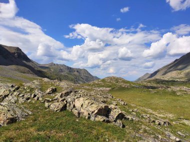 güzel manzara Altai dağ sıraları