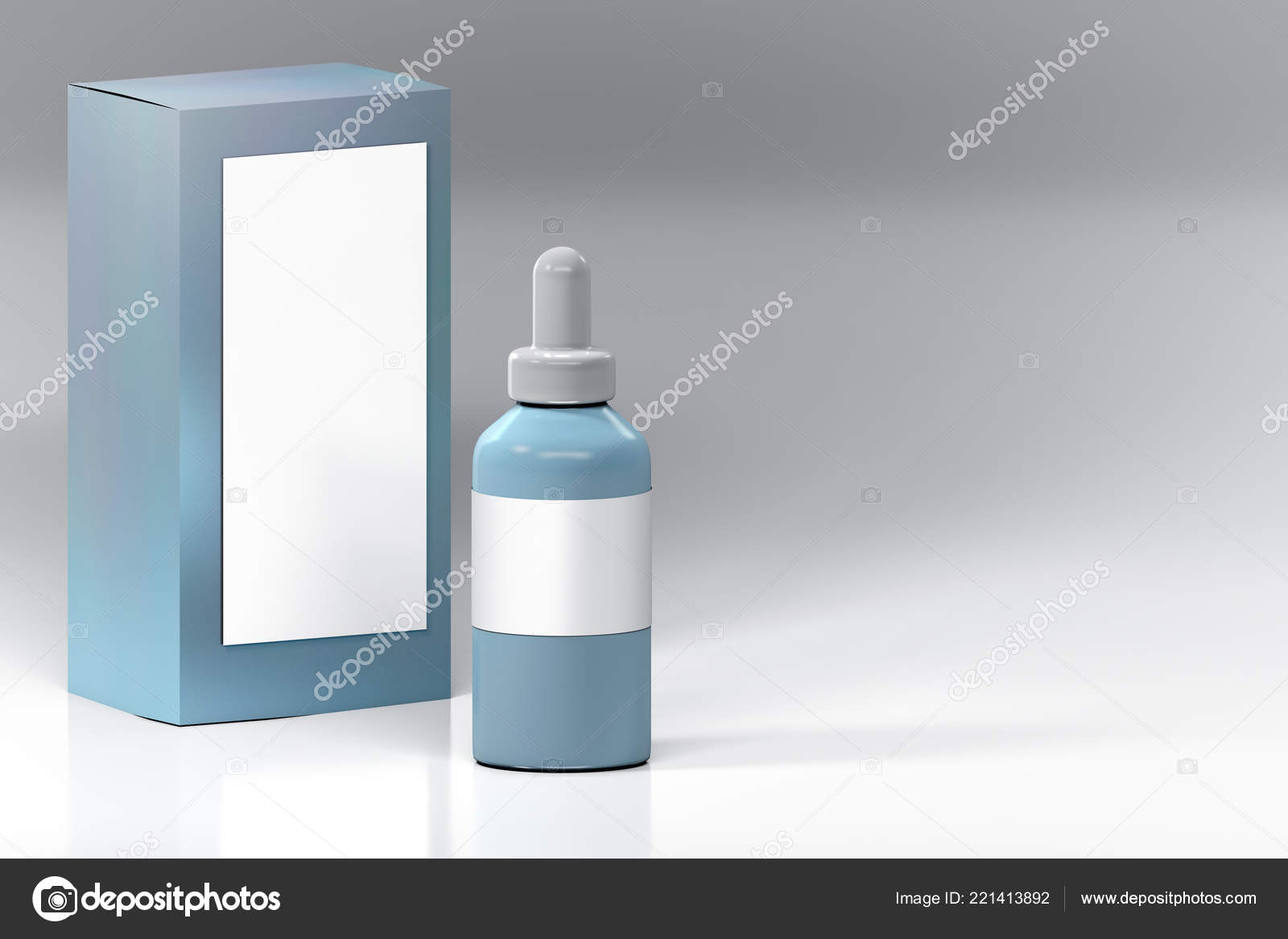 Download Mockup Blue Vape Bottle White Blank Label Package Box Plastic Stock Photo Image By C Dariaren 221413892