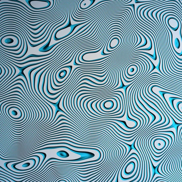 Beautiful Abstract Background Oval Circular Shapes Wavy Geometric Pattern Blue — Stock Photo, Image