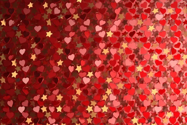 Tło Wiele Serca Gwiazdy Tło Dla Walentynki Lub Romantyczne Zdarzenia — Zdjęcie stockowe