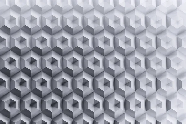 Geometrische Futuristische Honingraat Patroon Grijze Kleuren Achtergrond Met Complexe Zeshoekige — Stockfoto