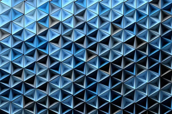 Tło Losowo Kolorowy Niebieski Kształty Geometryczne Odwróconej Piramidy Ilustracja — Zdjęcie stockowe