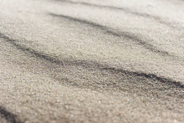 バルト海沿岸の波状の砂の rippes のクローズアップ — ストック写真