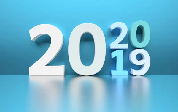 Changement d'année de 2019 à 2020 — Photo