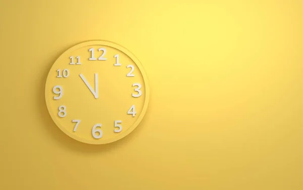 Yellow wall clock