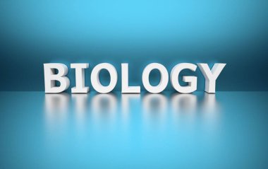 Sözcük biyolojisi beyaz harflerden oluşur