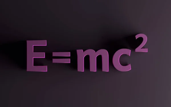 Формула массы энергии розового цвета — стоковое фото