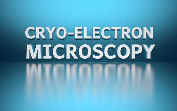 Palavra Microscopia Cryo-Electron — Fotografia de Stock