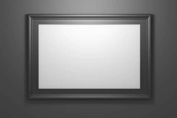 Grande quadro de fotos preto largo — Fotografia de Stock