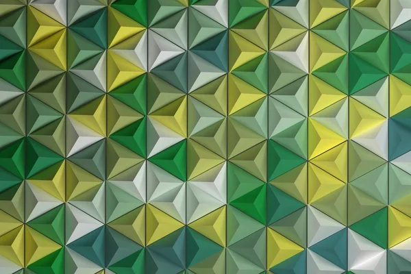 Patrón con pirámides que repiten triángulos de color aleatorio —  Fotos de Stock