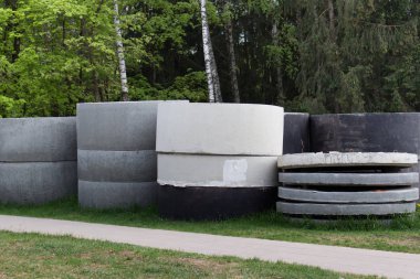 Yeraltı inşaat işleri için yığılmış beton halkalar 
