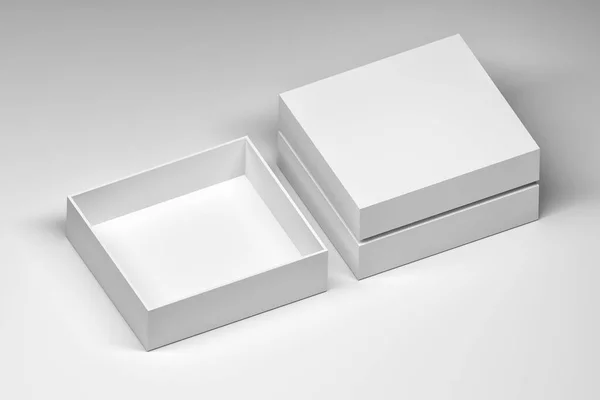 하얀색 배경에 상자가 — 스톡 사진
