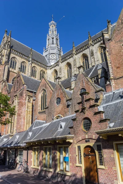 Bavo Kerk Het Centrum Van Haarlem Nederland — Stockfoto