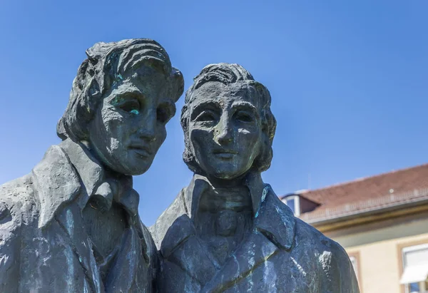 Estatua Los Hermanos Grimm Kassel Alemania —  Fotos de Stock