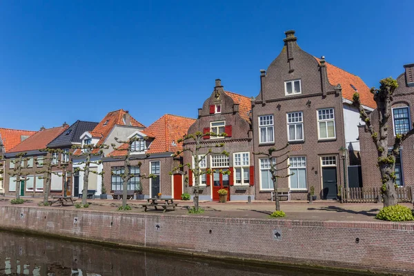 Historische Panden Een Kanaal Hasselt Nederland — Stockfoto