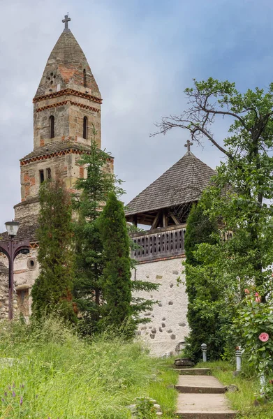 Historiska Ortodoxa Densus Kyrkan Nära Hunedoara Rumänien — Stockfoto
