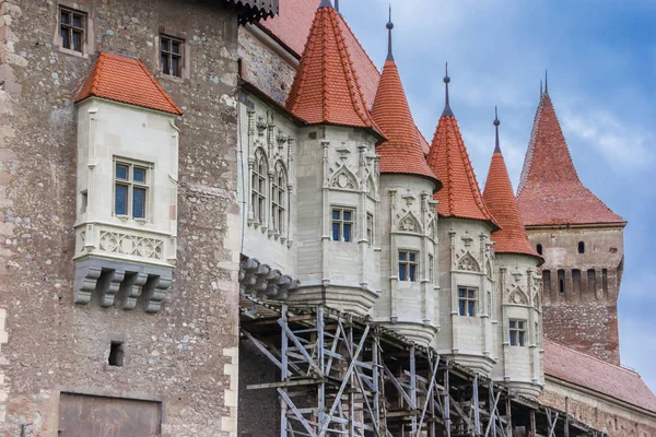 Torres Del Castillo Hunedoara Rumania —  Fotos de Stock