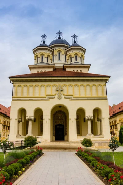 Front Orthodox Cathedral Citadel Alba Iulia Romania — Stock Photo, Image