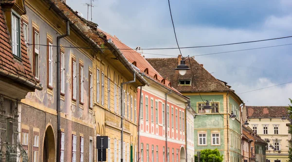 Casas Coloridas Centro Histórico Sibiu Rumania — Foto de Stock