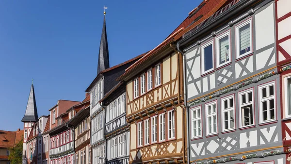 Panorama Coloridas Casas Entramado Madera Duderstadt Alemania — Foto de Stock