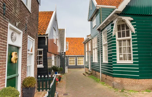 Straatje Het Historische Vissersdorpje Van Marken Nederland — Stockfoto
