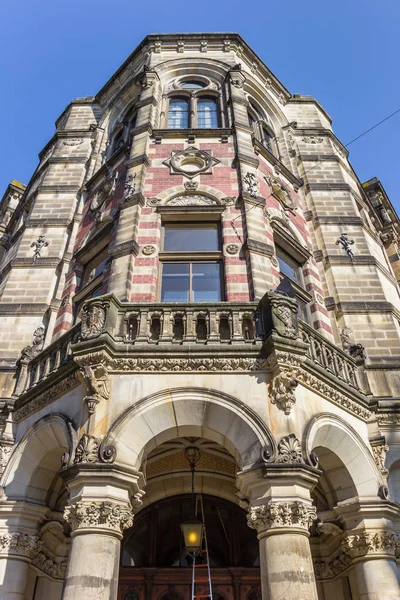 Façade Bâtiment Historique Dans Centre Brême Allemagne — Photo