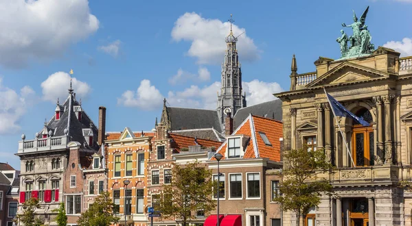 Haarlem Hollanda Tarihi Binalar Panoraması — Stok fotoğraf