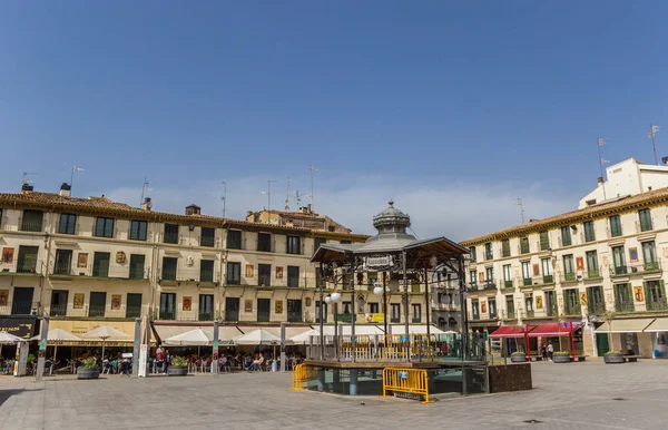 Plaza Central Del Mercado Histórica Ciudad Tudela España — Foto de Stock