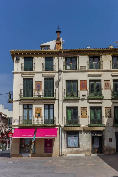 Апартаменти Будівлі Центральної Ринкової Площі Тудела Іспанія — стокове фото
