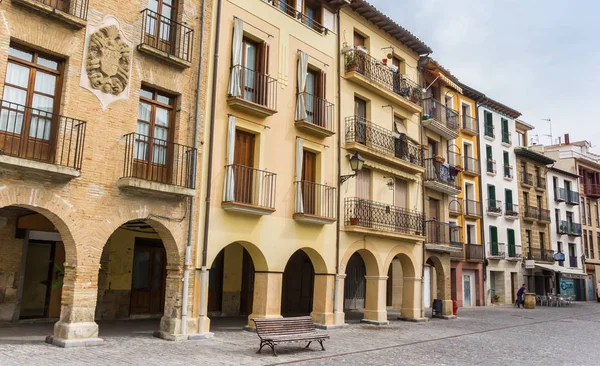 Vecchie Case Sulla Piazza Del Mercato Estella Spagna — Foto Stock