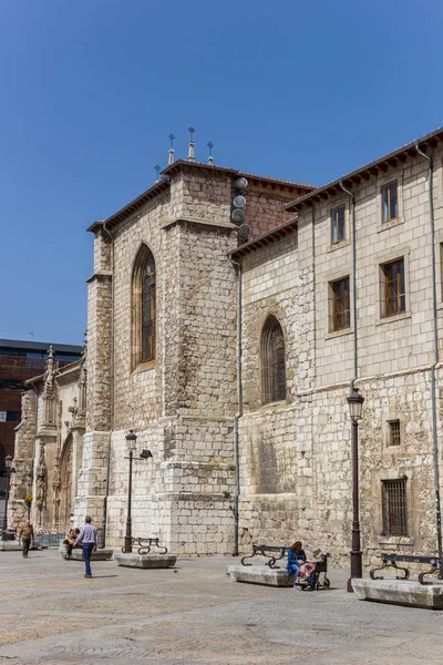 Történelmi San Lesmes Templom Központ Burgos Spanyolország — Stock Fotó