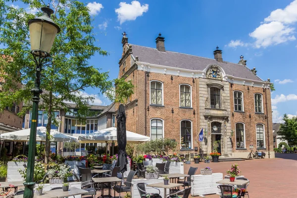 Historische Stadhuis Markt Plein Van Lochem Nederland — Stockfoto