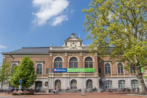 Historisch Gebouw Beursgebouw Het Centrum Van Leeuwarden Nederland — Stockfoto