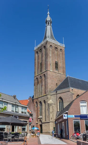 Hasselt Hollanda Nın Merkezindeki Tarihi Stephanus Kilisesi — Stok fotoğraf