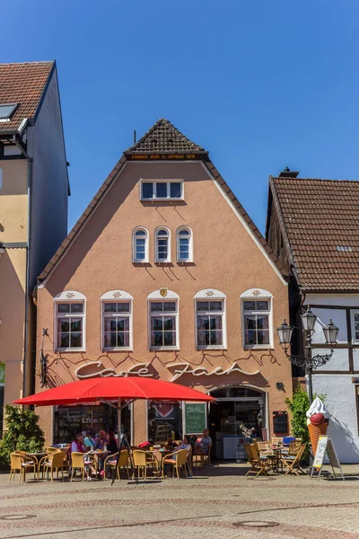 Магазин Мороженого Исторической Площади Гус Херфорде Германия — стоковое фото