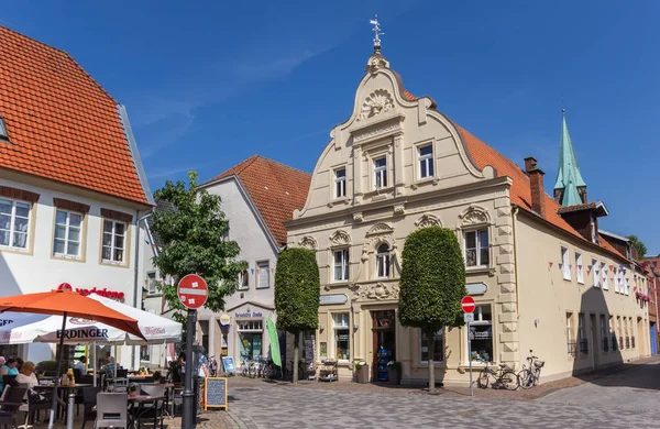 Librería Histórica Una Pequeña Plaza Warendorf Alemania — Foto de Stock