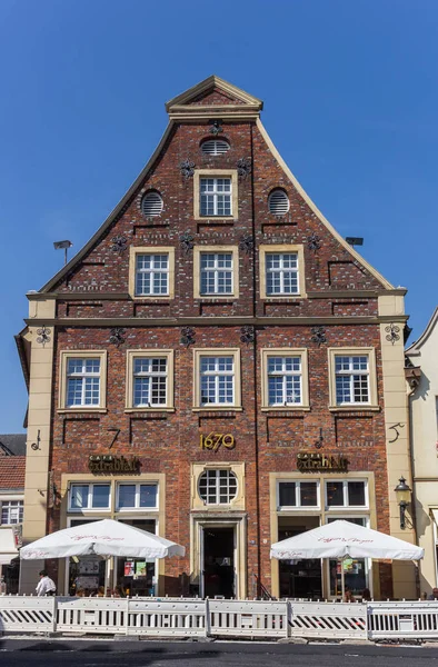 Historisches Café Warendorfer Marktplatz — Stockfoto