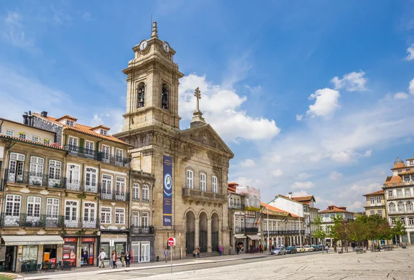 Basílica San Pedro Plaza Central Guimaraes Portugal — Foto de Stock