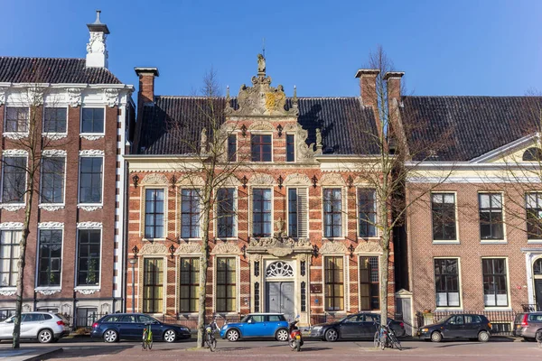 Antico Edificio Storico Sulla Piazza Ossenmarkt Groninga Olanda — Foto Stock