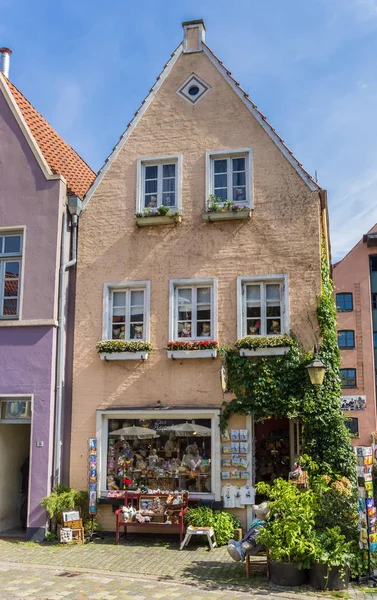 Bunter Kleiner Laden Historischen Schnoor Von Bremen Deutschland — Stockfoto