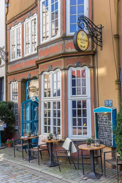 Colorido Restaurante Distrito Schnoor Bremen Alemania — Foto de Stock