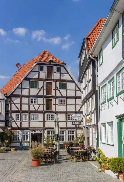 Cafe Vreithof Market Square Soest Germany — Stock Photo, Image