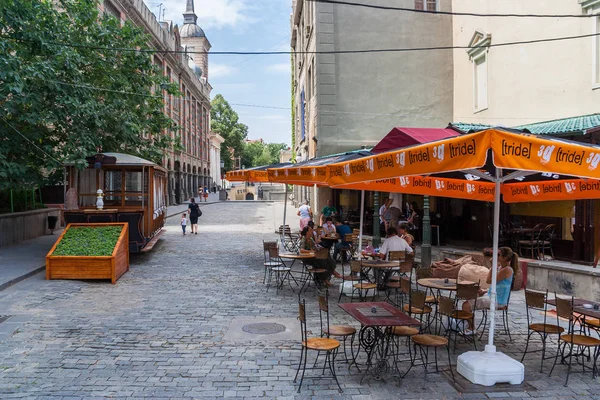 Café Centro Histórico Tiflis Georgia — Foto de Stock