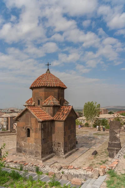 Армянская Церковь Кармравор Аштараке Недалеко Еревана Армения — стоковое фото